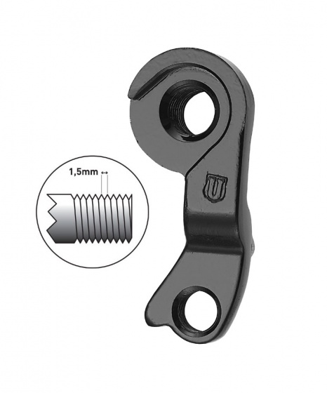 derailleurhanger GH-250 Bulls 62 mm zwart