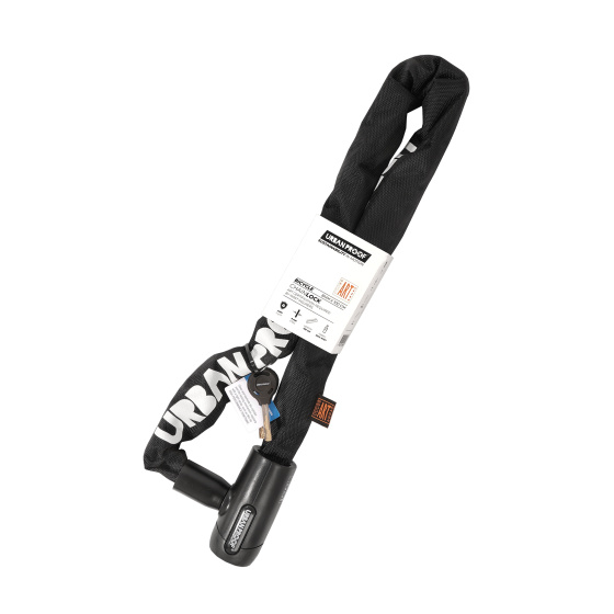 Urban Proof ART 2 Kettingslot 100 cm Ø 8 mm Zwart