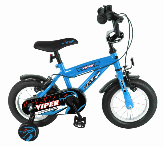 Viper Jongensfiets 12 Inch 21,5 cm Jongens Knijprem Lichtblauw
