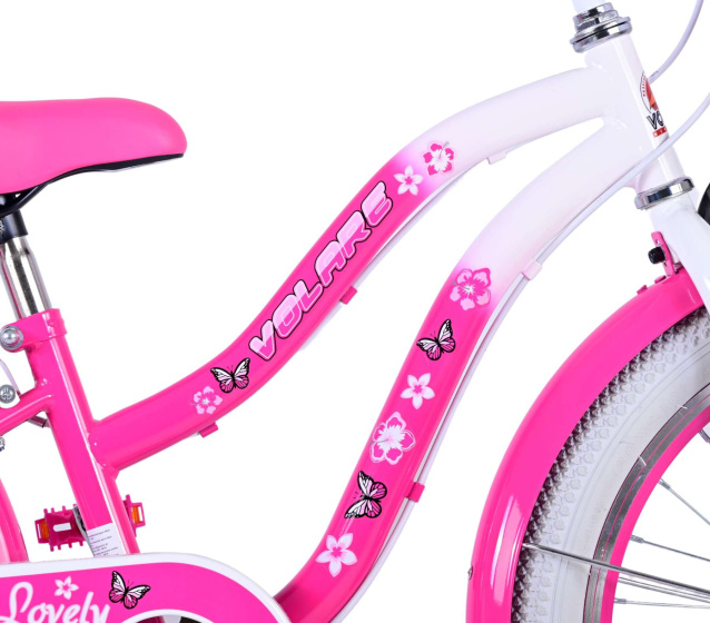 Volare Lovely 20 Inch 27,5 cm Meisjes 7V V-Brakes Roze/Wit