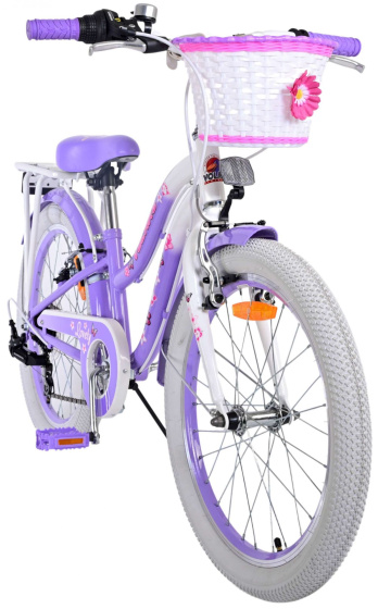 Volare Lovely 20 Inch 27,5 cm Meisjes 7V V-Brakes Paars/Wit