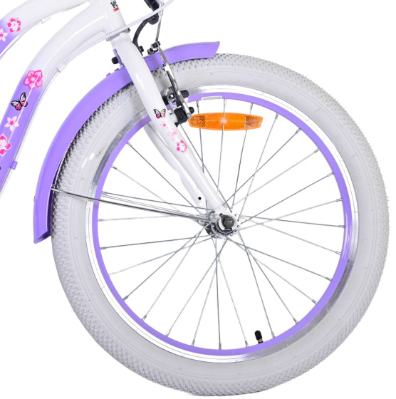 Volare Lovely 20 Inch 27,5 cm Meisjes 7V V-Brakes Paars/Wit