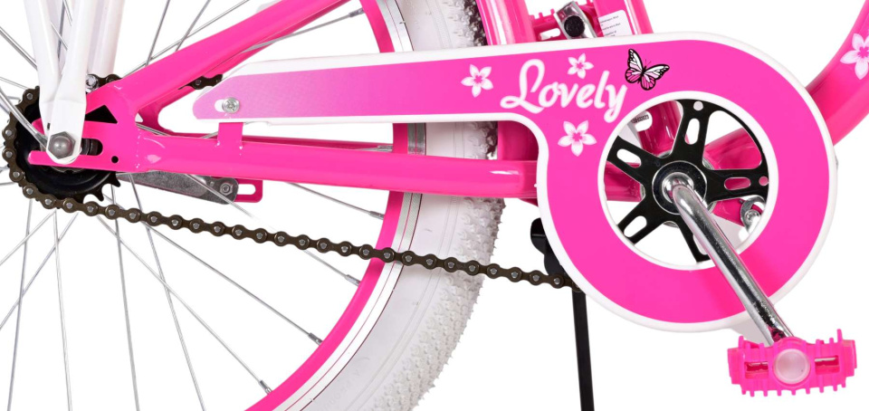 Volare Lovely 20 Inch 27,5 cm Girls Coaster Brake Pink/White