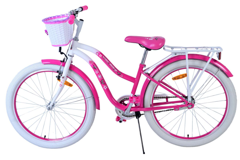Volare Lovely 24 Inch 33.5 cm Girls Coaster Brake Pink/White