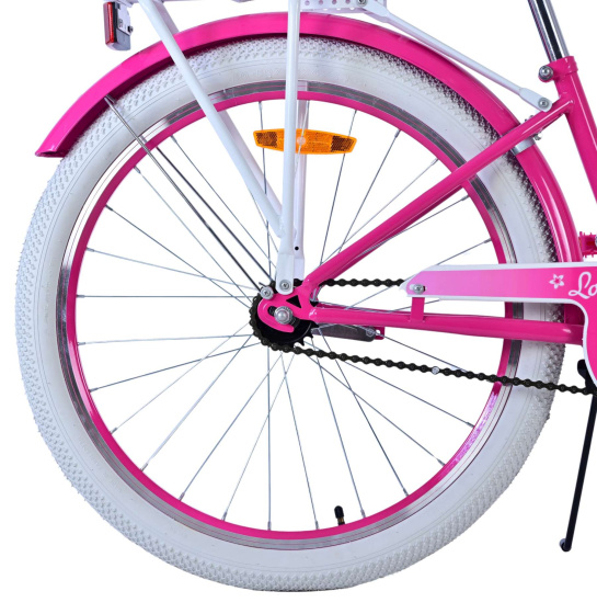 Volare Lovely 24 Inch 33.5 cm Girls Coaster Brake Pink/White