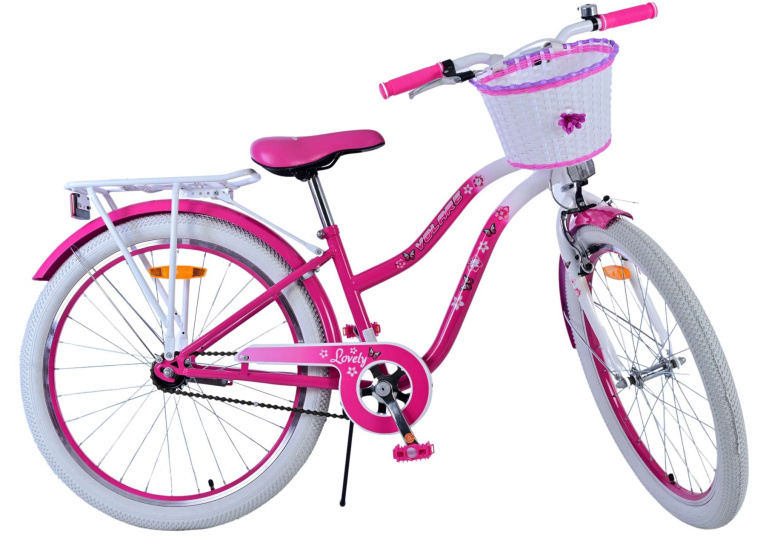 Volare Lovely 24 Inch 33.5 cm Girls Coaster Brake Pink/White