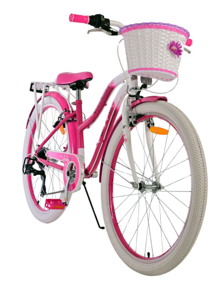 Volare Lovely 26 Inch Meisjes 7V V-Brakes Roze/Wit