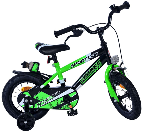 Volare Sportivo 12 Inch 21,5 cm Boys Coaster Brake Green/Black