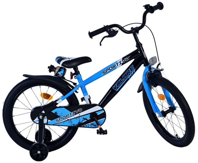 Volare Sportivo 18 Inch Jongens Terugtraprem Blauw/Zwart