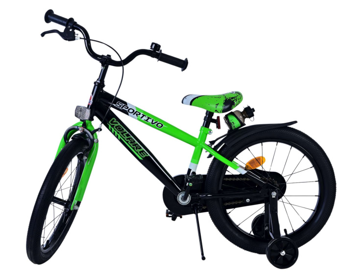 Volare Sportivo 18 Inch Jongens Terugtraprem Groen/Zwart