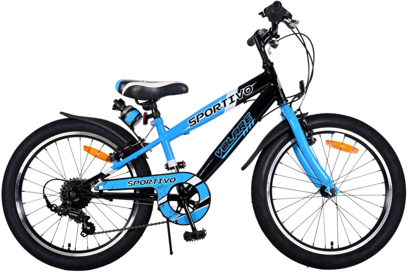 Volare Sportivo 20 Zoll Jungen 7G Felgenbremse Blau/Schwarz
