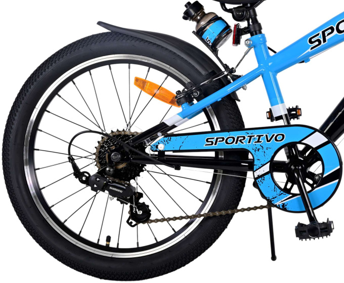 Volare Sportivo 20 Zoll Jungen 7G Felgenbremse Blau/Schwarz