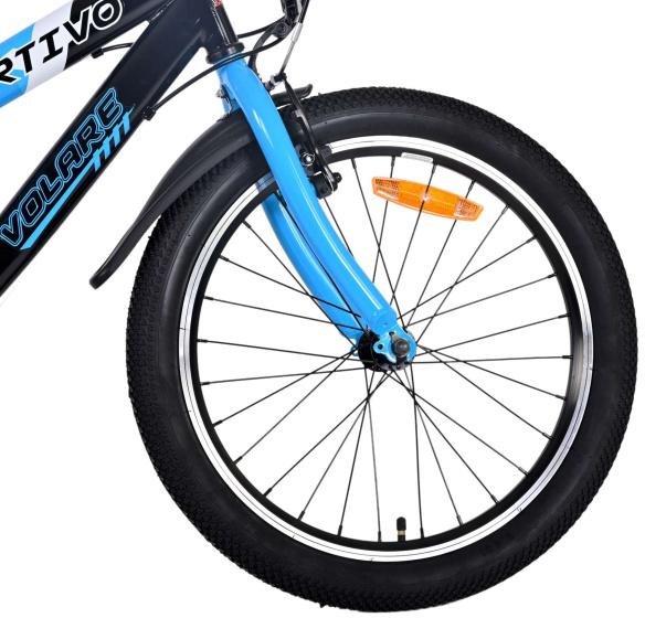 Volare Sportivo 20 Zoll Jungen 7G Felgenbremse Blau/Schwarz