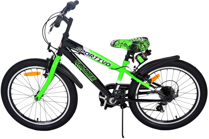 Volare Sportivo 20 Zoll Jungen 7G Felgenbremse Grün/Schwarz