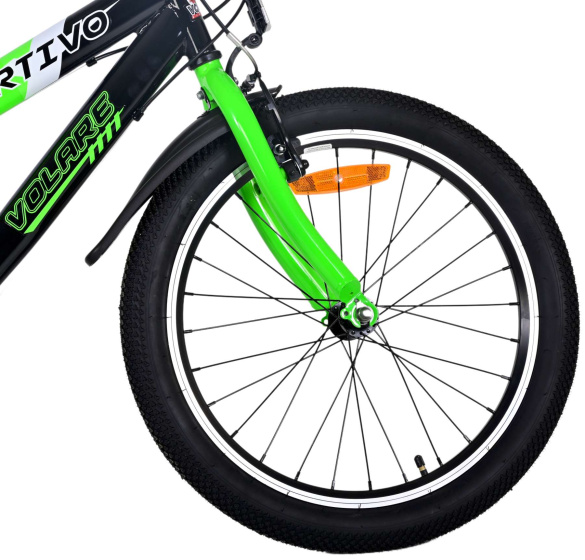 Volare Sportivo 20 Zoll Jungen 7G Felgenbremse Grün/Schwarz