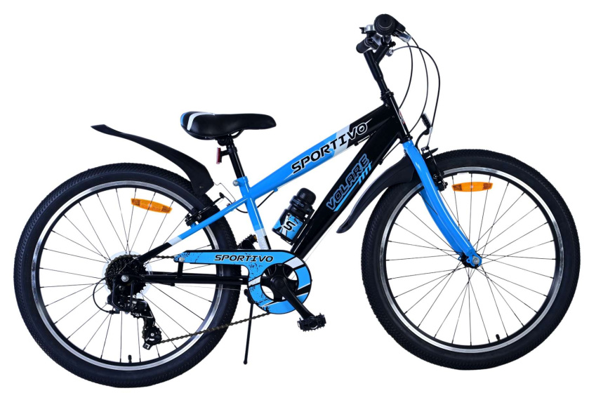 Volare Sportivo 24 Inch Boys 7SP Rim Brakes Blue/Black