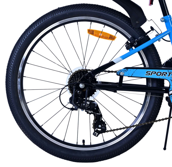 Volare Sportivo 24 Inch Boys 7SP Rim Brakes Blue/Black