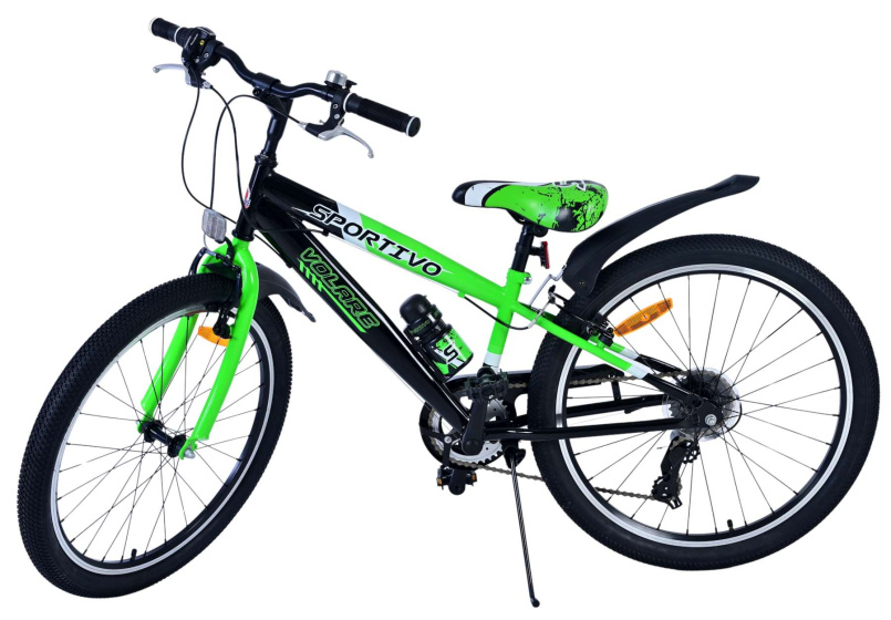Volare Sportivo 24 Zoll Jungen 7G Felgenbremse Grün/Schwarz