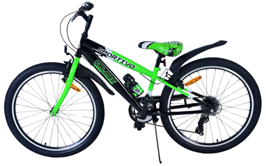 Volare Sportivo 24 Zoll Jungen 7G Felgenbremse Grün/Schwarz