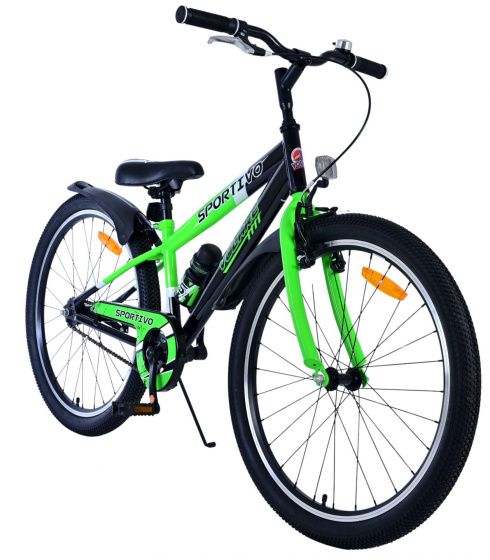 Volare Sportivo 24 Inch Boys Coaster Brake Green/Black