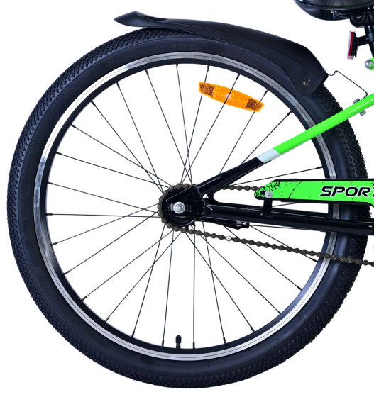 Volare Sportivo 24 Inch Boys Coaster Brake Green/Black