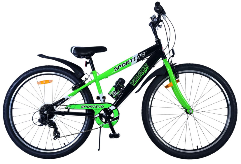 Volare Sportivo 26 Inch Boys 7SP Rim Brakes Green/Black