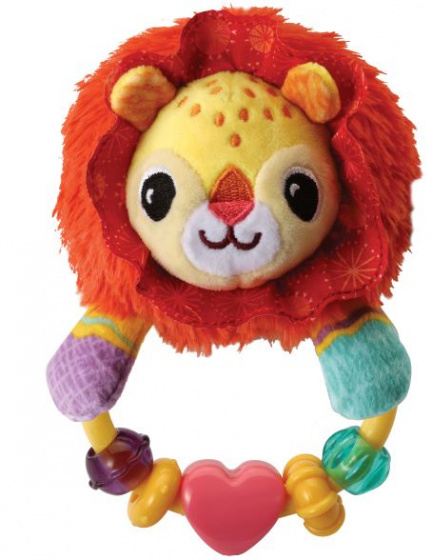 VTech hrkálka Dierenvriendjes lev 19,1 cm plyšová červená