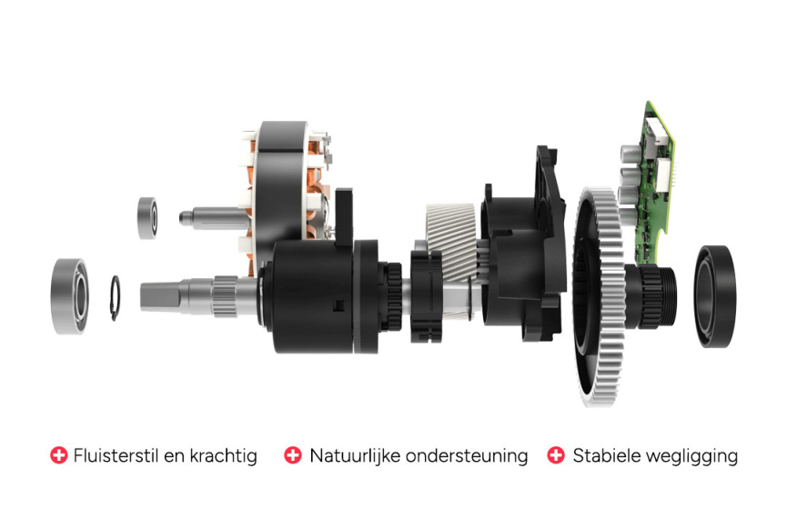Vyber Ride E1 Lite 630Wh 28 Inch Dames 7V Hydraulische schijfrem Grijs