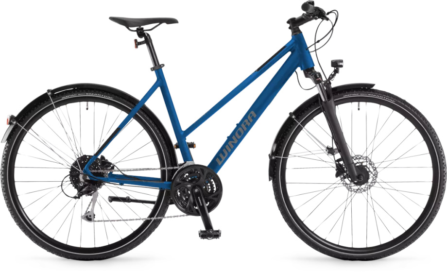 Winora Domingo 27 Sport 28 Inch Dames 27V Blauw
