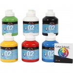 A-Color acrylverf mat 6 stuks 500 ml multicolor A-Color acrylverf mat 6 stuks 500 ml multicolor