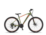Altec Camaro MTB 27.5 Inch Unisex 24SP Hydraulic Disc Brake Army Green/Red