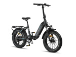 Altec Primera Fatbike Vouwfiets 20 Zoll Unisex 8G Scheibenbremse Mattschwarz