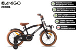 AMIGO 2Cool 16 Inch Boys Coaster Brake Black