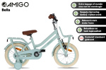 AMIGO Bella 14 Inch Girls Coaster Brake Green