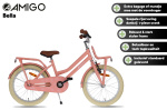AMIGO Bella 18 Inch Girls Coaster Brake Salmon