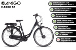 AMIGO E-Faro S2 28 Inch Women 7SP Roller brakes Matte blue