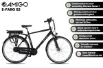 AMIGO E-Faro S2 28 Inch Men 7SP Roller brakes Matte black
