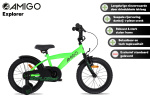 AMIGO Explorer 12 Inch Boys Coaster Brake Green/Black