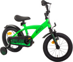 AMIGO Explorer 14 Inch Jongens Terugtraprem Groen/Zwart