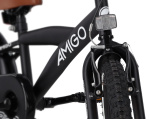 AMIGO Explorer 18 Inch Jongens Terugtraprem Zwart/Wit