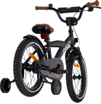 AMIGO Explorer 18 Inch Jongens Terugtraprem Zwart/Wit