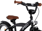 AMIGO Explorer 18 Inch Jongens Terugtraprem Zwart/Wit