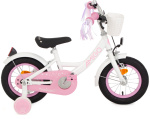 AMIGO Perfect 12 Inch Girls Coaster Brake White/Pink