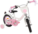 AMIGO Perfect 12 Inch Girls Coaster Brake White/Pink