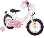 AMIGO Perfect 12 Inch Girls Coaster Brake White/Pink