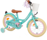 AMIGO Perfect 14 Inch Meisjes Terugtraprem Turquoise