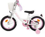 AMIGO Perfect 14 Zoll Mädchen Rücktrittbremse Weiß/Rosa