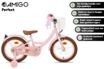 AMIGO Perfect 16 Inch 23,5 cm Girls Coaster Brake Pink