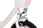 AMIGO Perfect 12 Inch Girls Coaster Brake White/Pink
