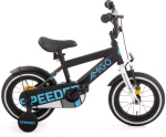 AMIGO Speeder 12 Inch Jongens Terugtraprem Zwart/Blauw